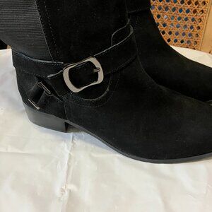 New Fitzwell Boots Leather Riding Boots Wide Calf Boot Size 8.5